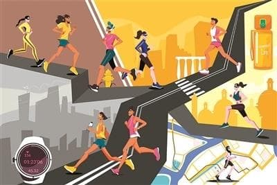 社交属性圈新粉 跑步成为大众化运动