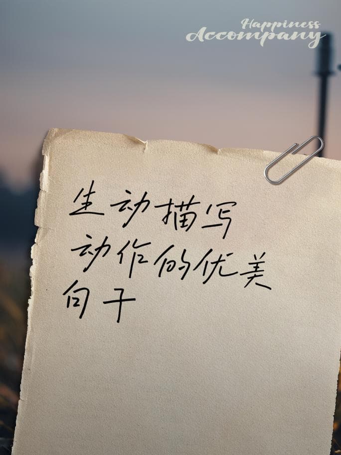 掌握语言的活力！一文搞懂有关于动作的句子有哪些!