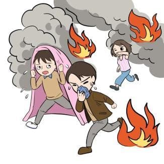 居民住宅起火逃生指南：小火快逃还是大火关门？
