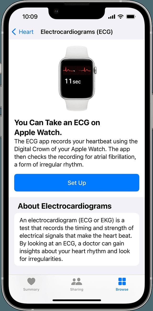 在 Apple Watch 上使用移动心电图房颤提示软件做心电图
