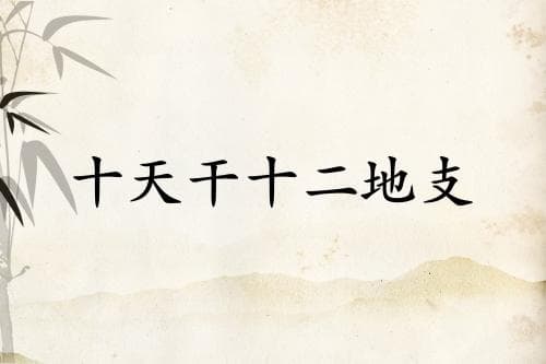 十天干十二地支顺口溜口诀