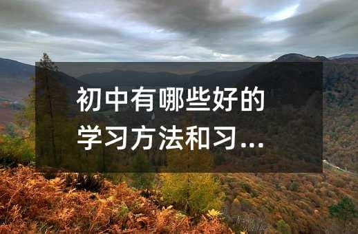 初中生必读：五大学习方法助你高效提分