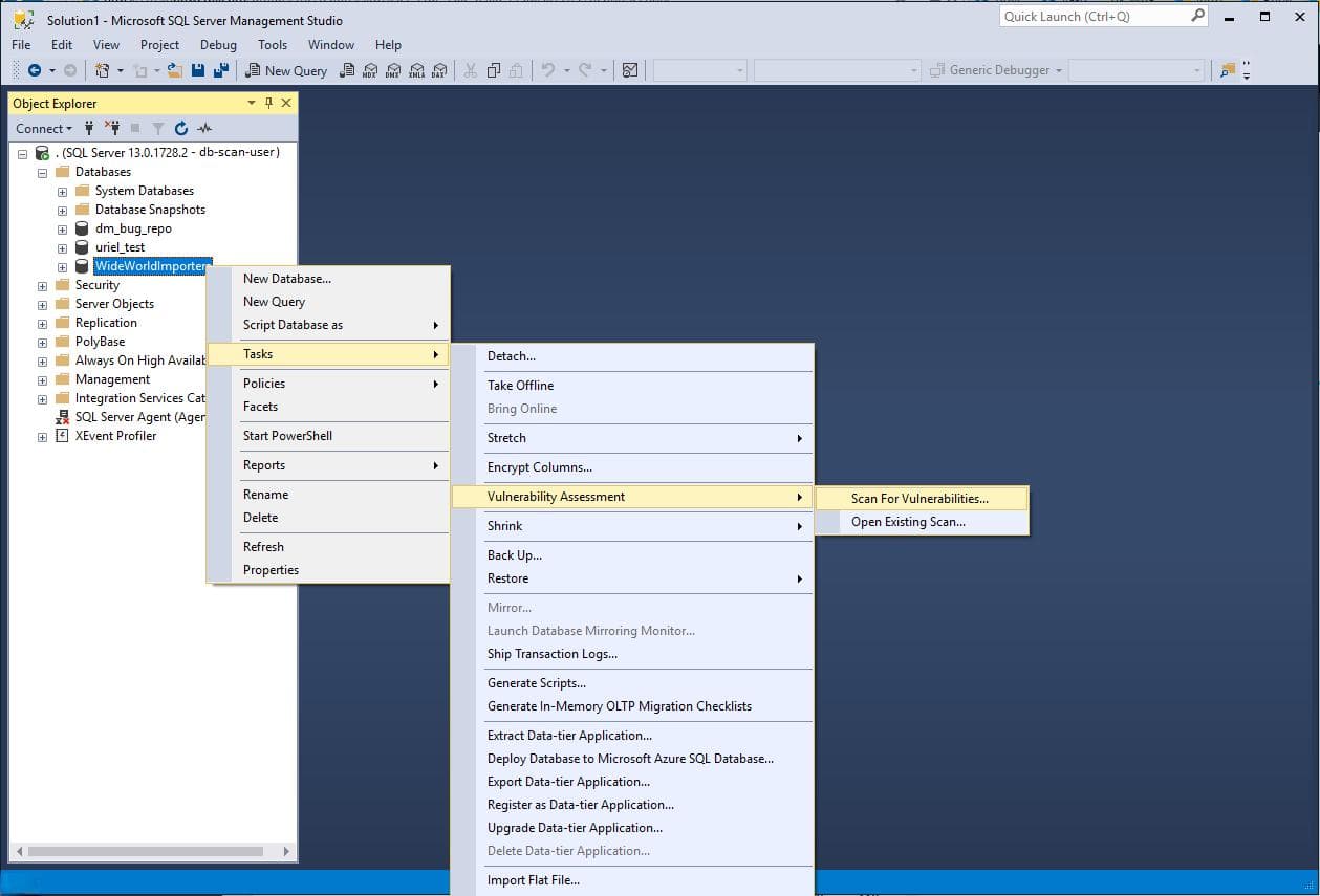 SQL Server 的漏洞评估