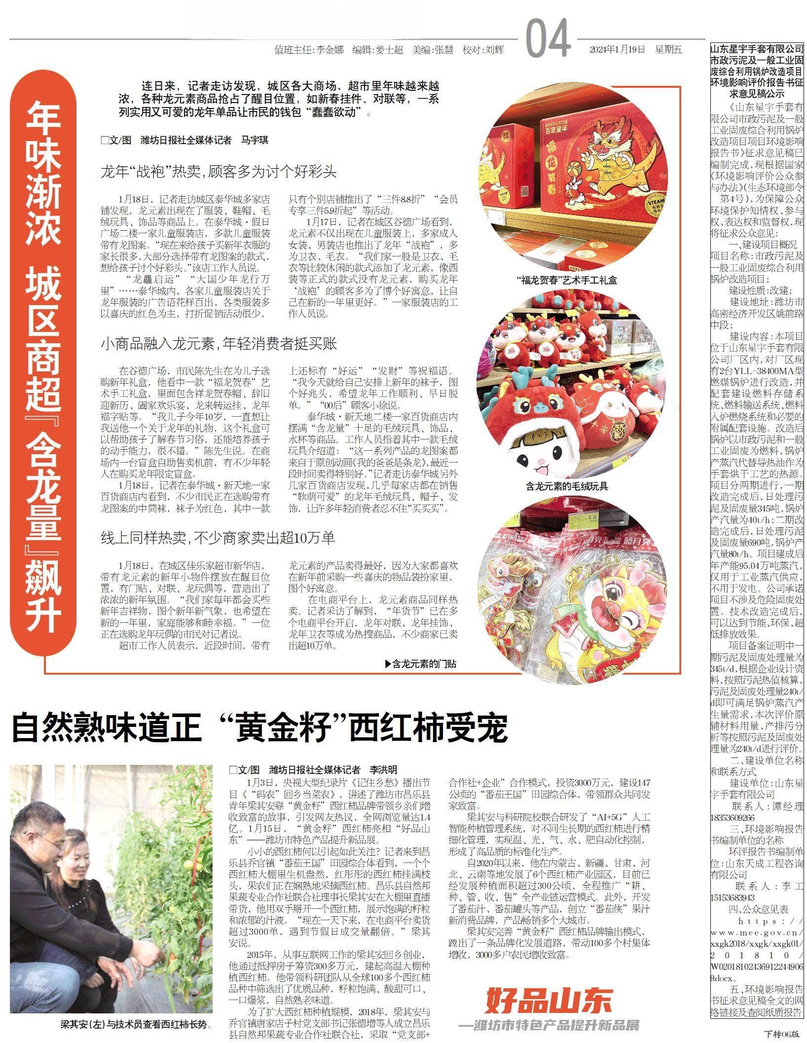 年味渐浓，潍坊城区商超"含龙量"飙升