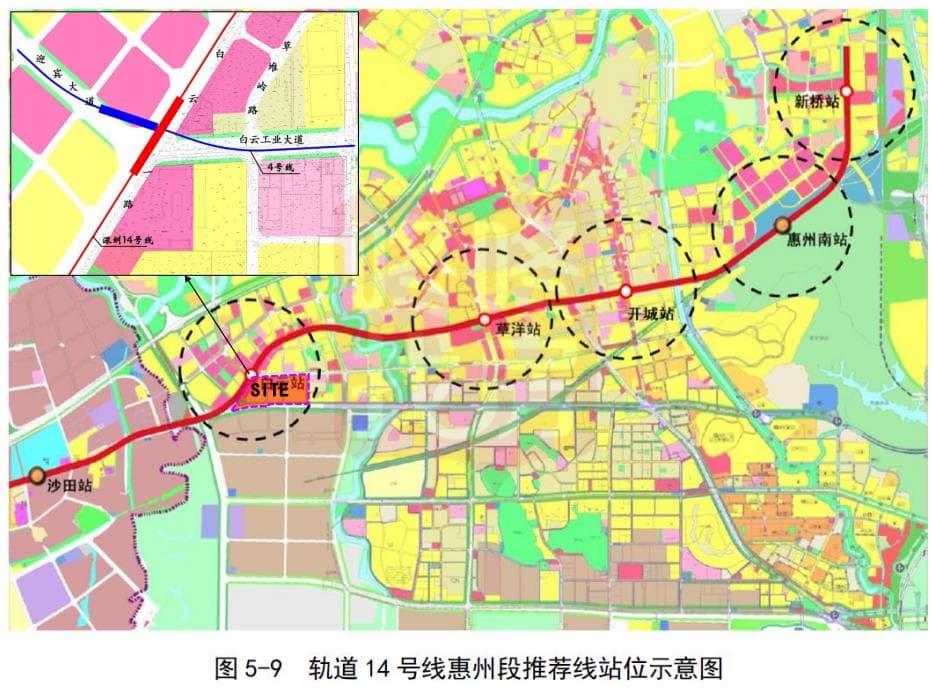 惠州官方曝光14号线（惠州段）详细规划！共设5站，站点方案来了