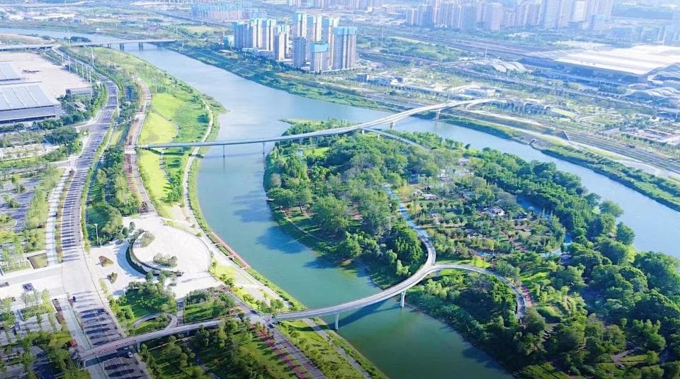 浏阳河上的“绿带明珠” 打造城市洲岛新名片