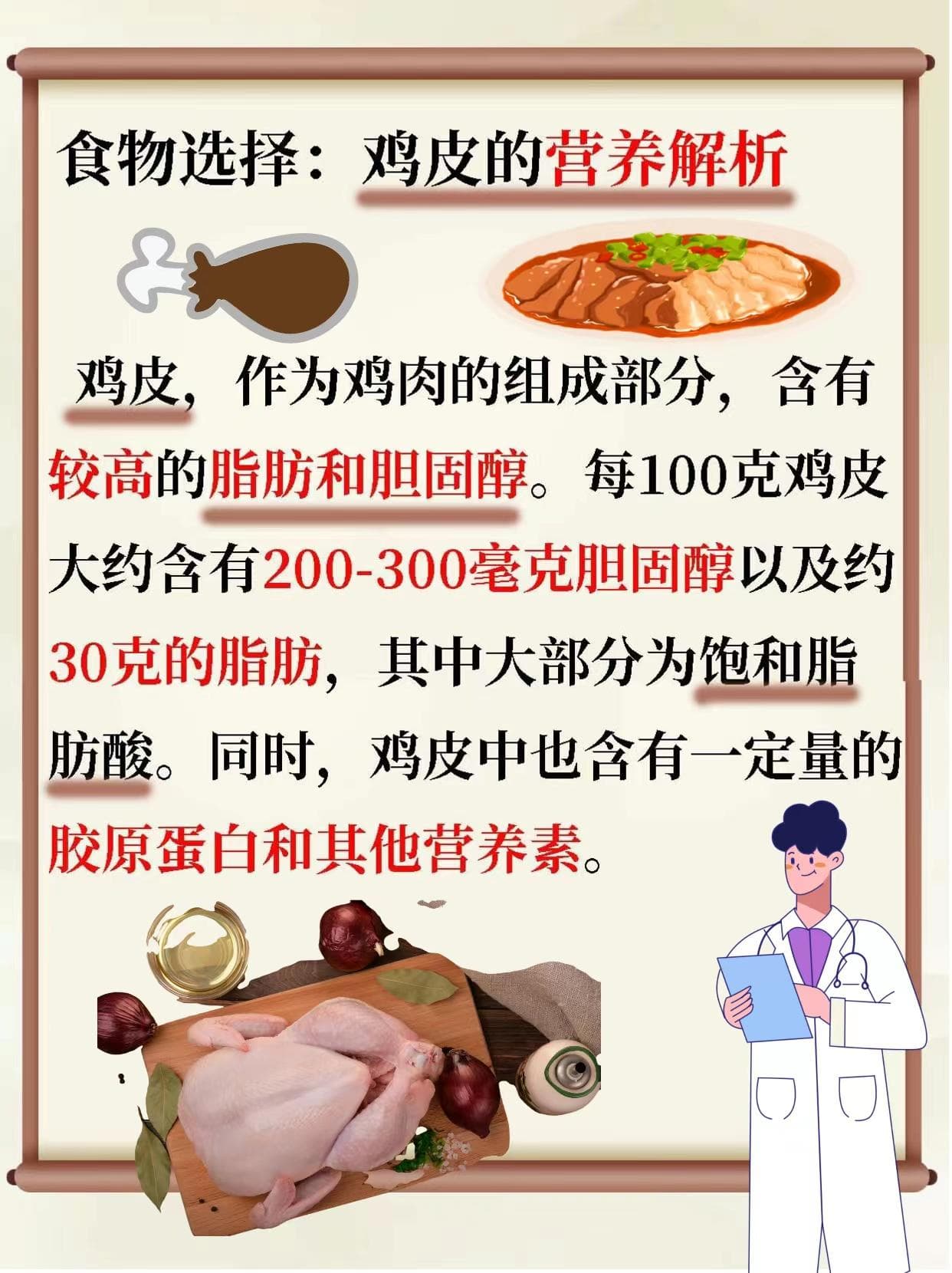 鸡皮“能吃否”？营养与健康权衡之议