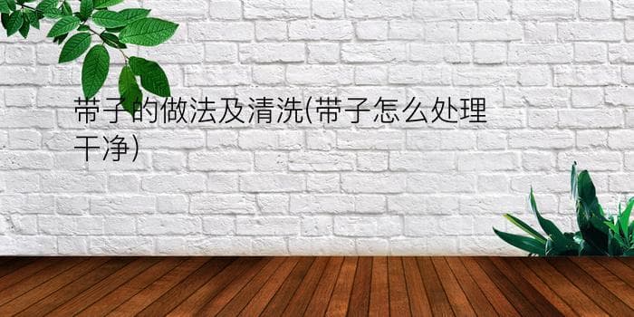 带子的做法及清洗(带子怎么处理干净)