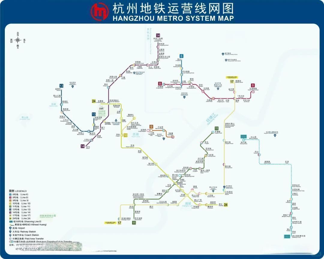 最新！杭州地铁五期规划图曝光，涉及多条新线和延长线