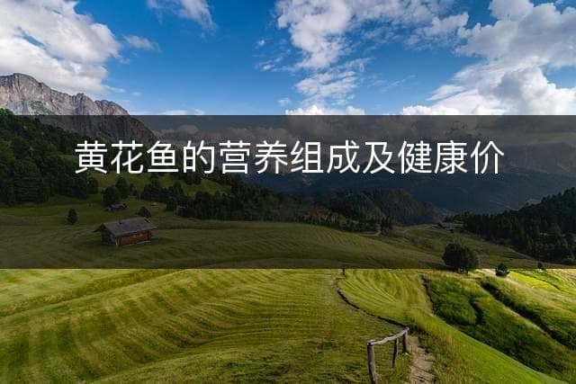 黄花鱼的营养组成及健康价值分析