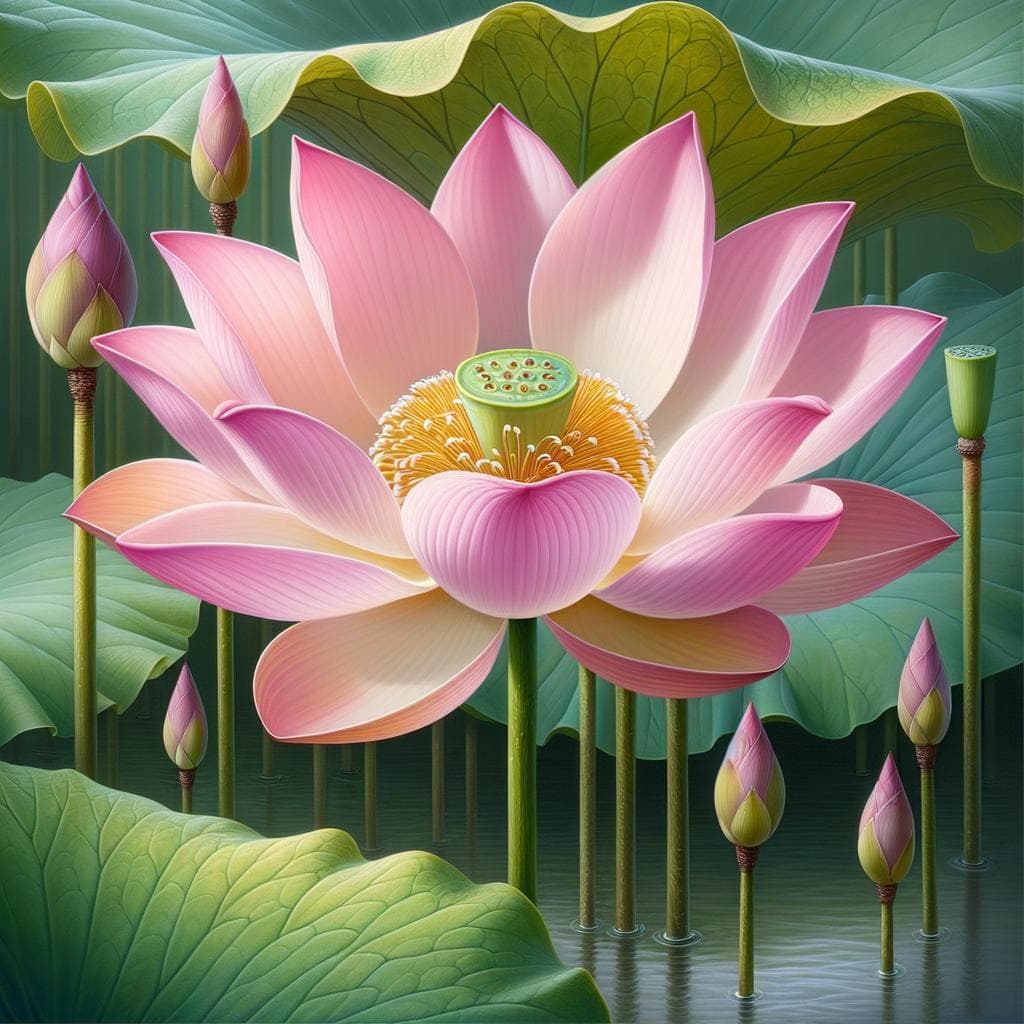 荷花(Nelumbo nucifera) | 莲花百科、区别与生长特性