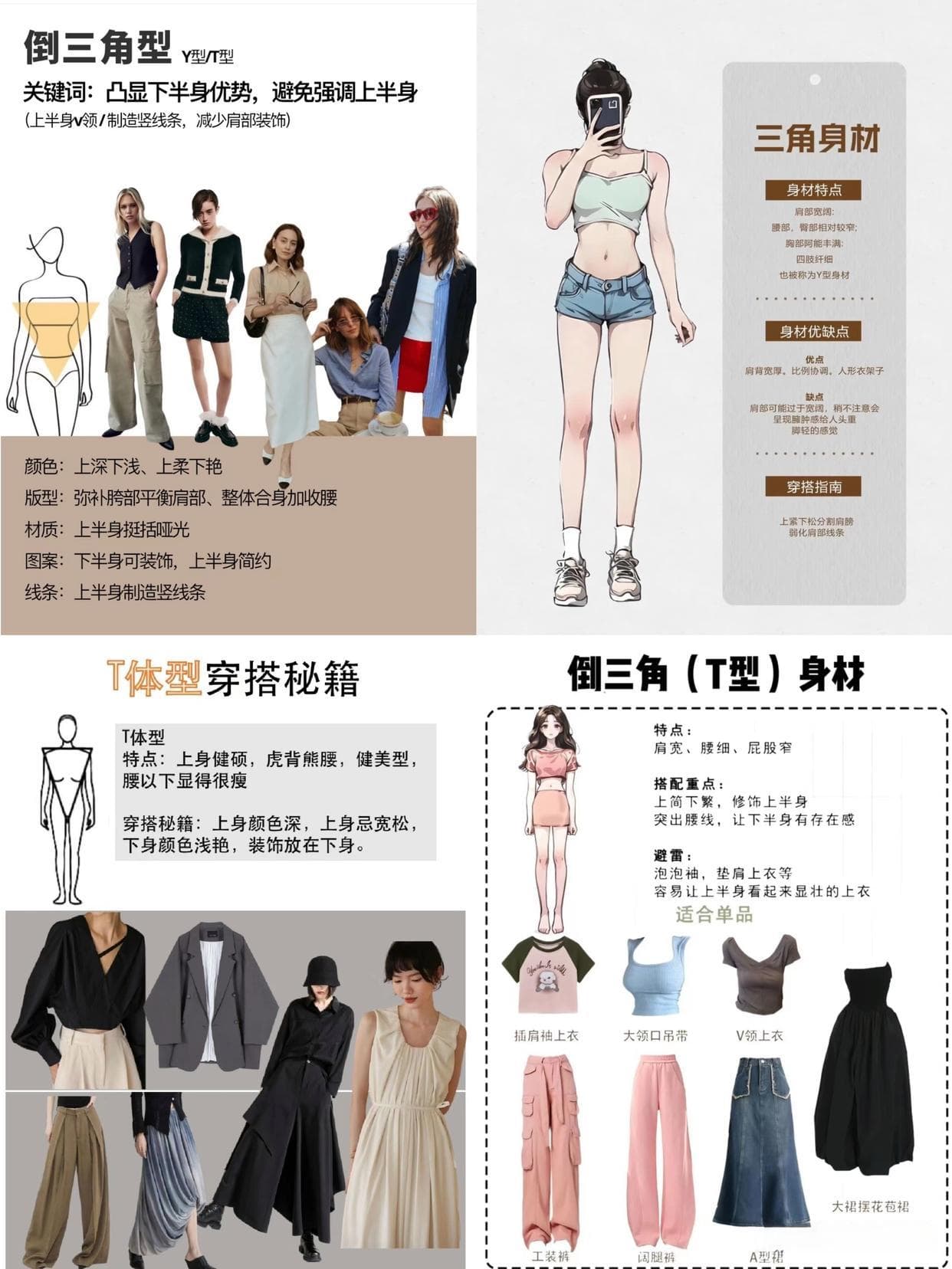 5种不同体型身材的穿衣法则&穿搭建议超实用