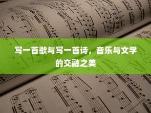 写一首歌与写一首诗，音乐与文学的交融之美