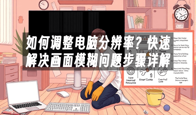 如何调整电脑分辨率？快速解决画面模糊问题步骤详解