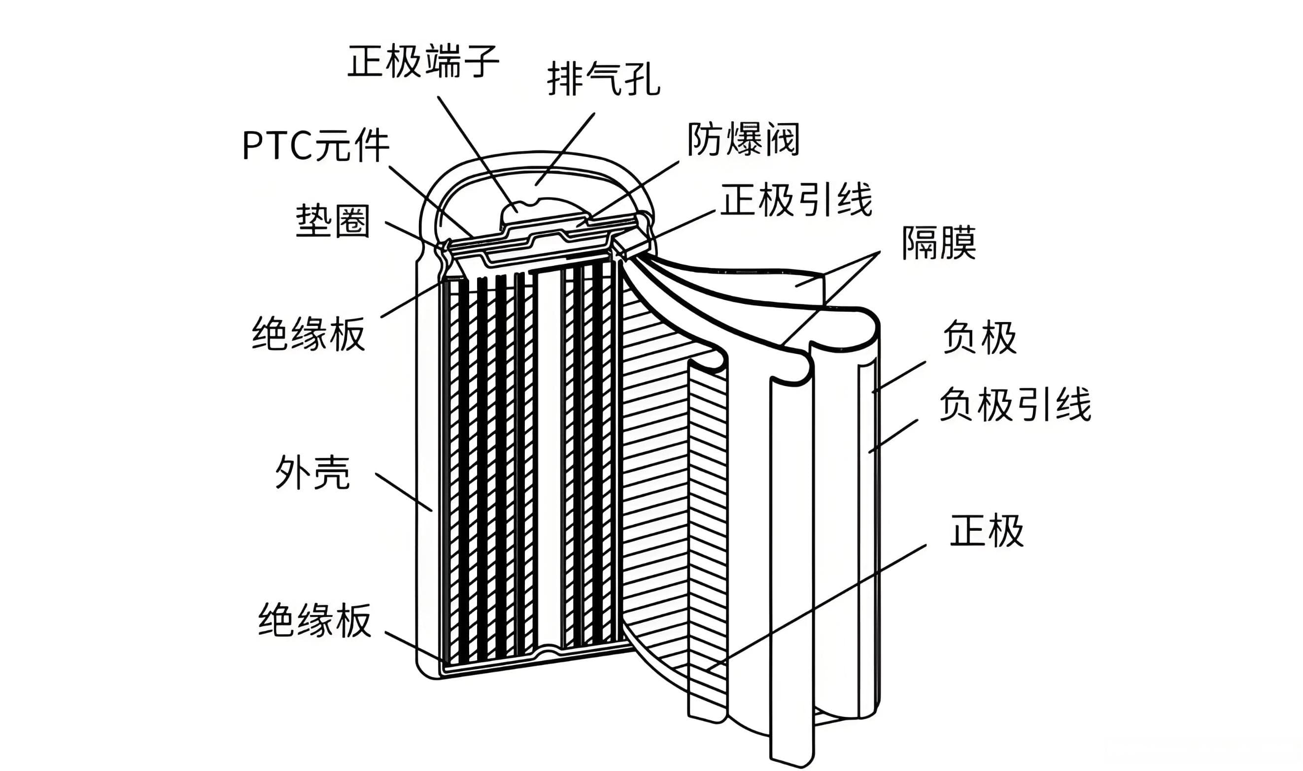 锂电池由哪些构成