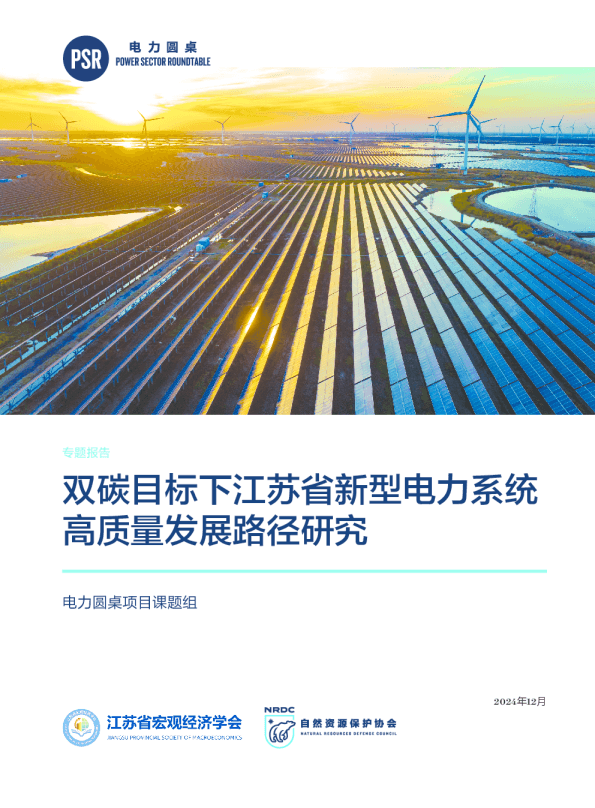 双碳目标下江苏省新型电力系统高质量发展路径研究