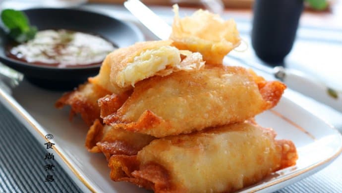 云吞皮变身香蕉派：剩余食材的美味变身