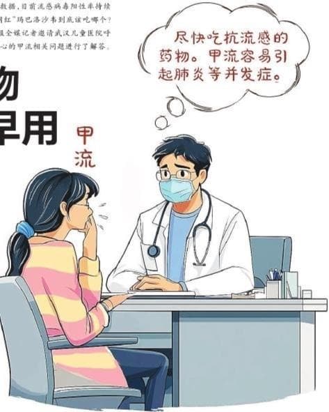 抗流感药物需遵医嘱尽早用
