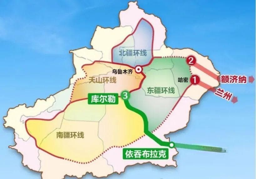 新疆疆煤外运火运站台分布及运力