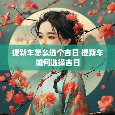 提新车怎么选个吉日 提新车如何选择吉日