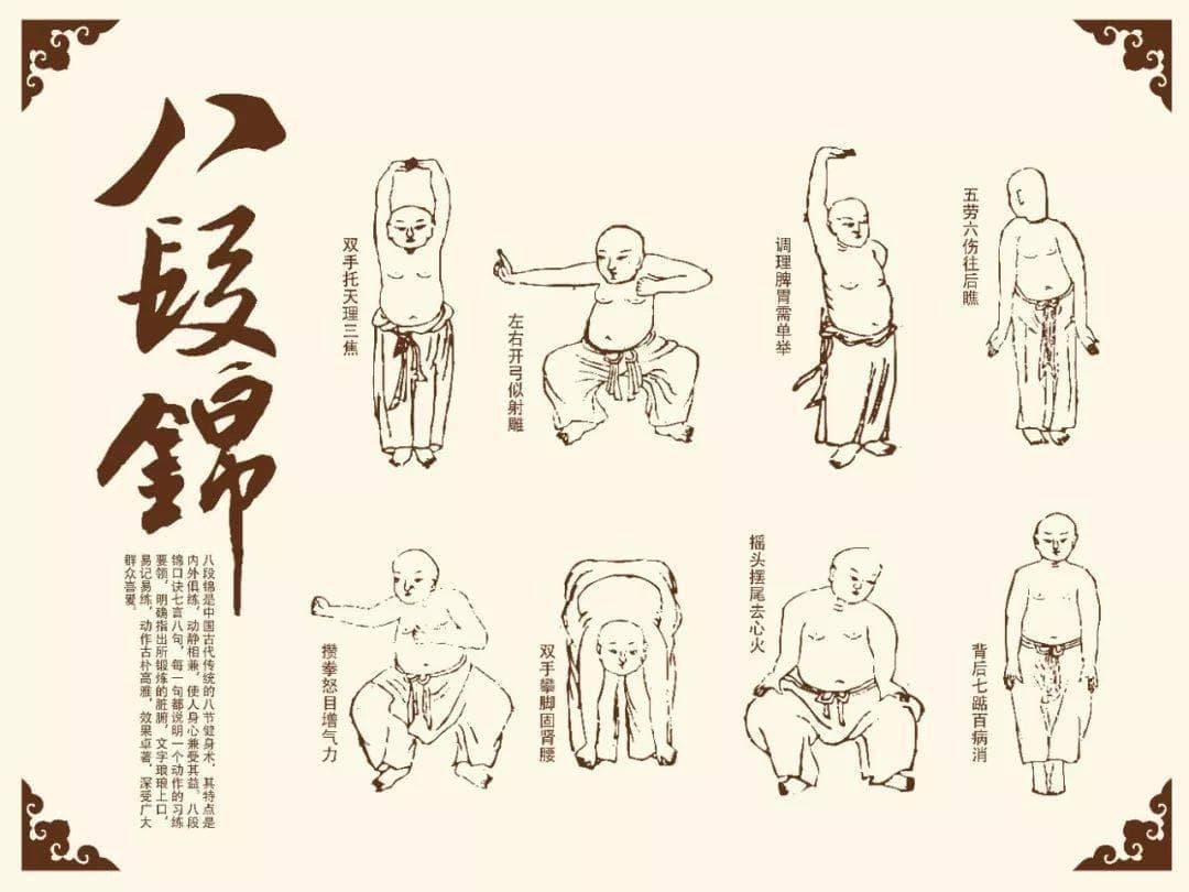 八段锦功效动图全解，打通经络，一身轻松！