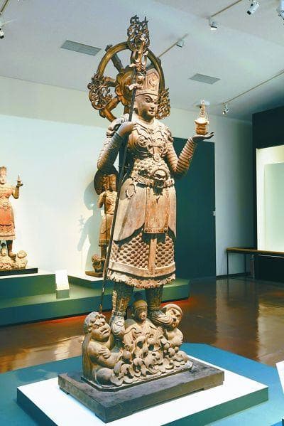 日本毗沙门天雕像与中国文化渊源