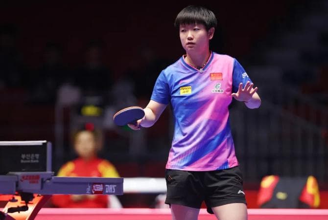 釜山世乒赛：中国女团3比0西班牙 提前锁定出线名额