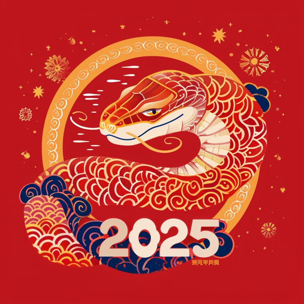 蛇年插画设计新趋势：传统与现代的完美融合