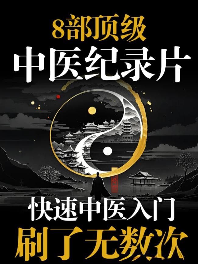 8部顶级中医纪录片！是时候为了我们的健康学习起来了！