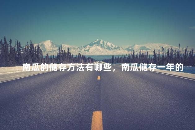 南瓜的储存方法：从阴凉处到冷冻保存的全方位指南