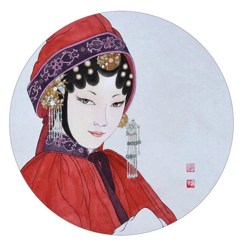 国风手绘画人物：传统与现代的完美融合
