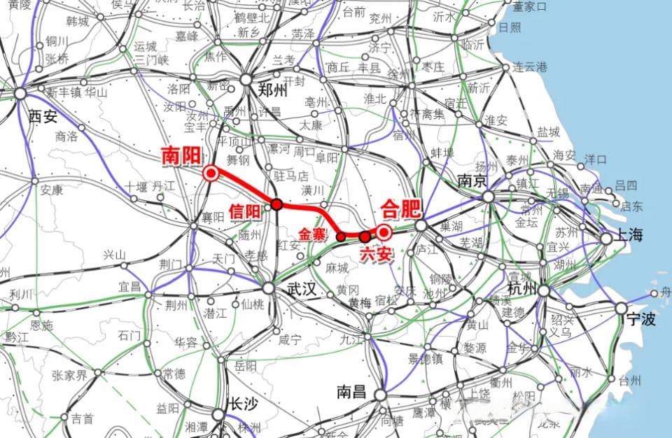 2030年前安徽拟重点推进5条高铁开工，南信合高铁在列！