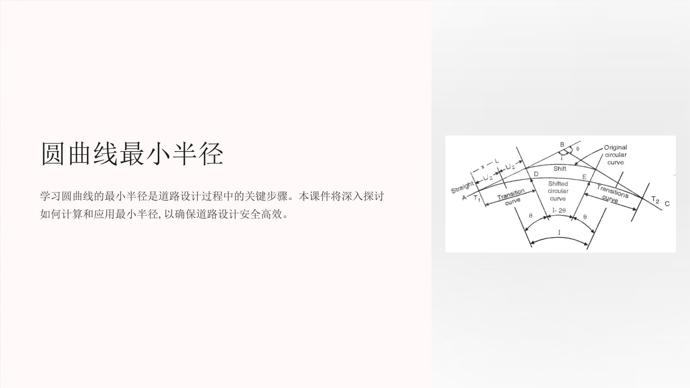 圆曲线最小半径设计指南