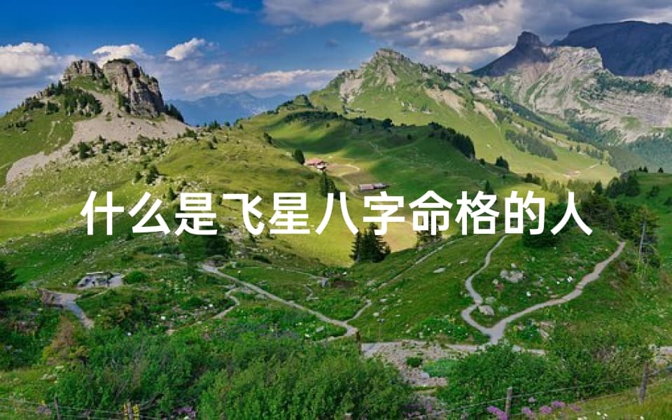 什么是飞星八字命格的人、揭秘飞星八字命格：揭秘人生运势的秘密