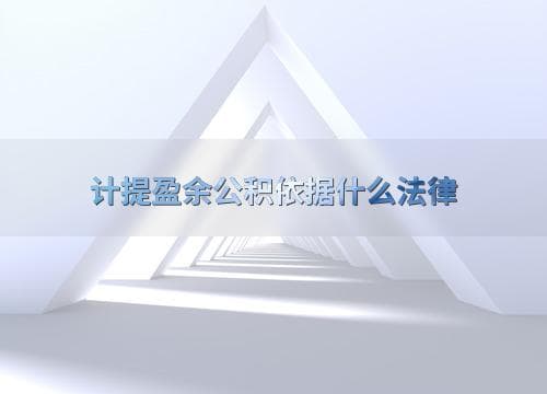 计提盈余公积依据什么法律