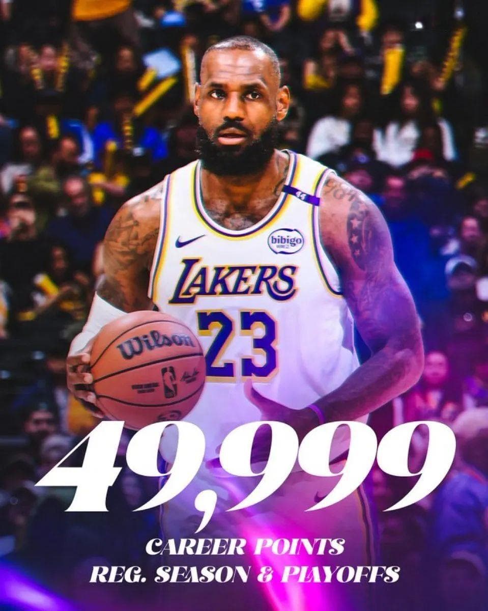 开场仅3分半钟！詹姆斯5万了！都完蛋，NBA的后生们
