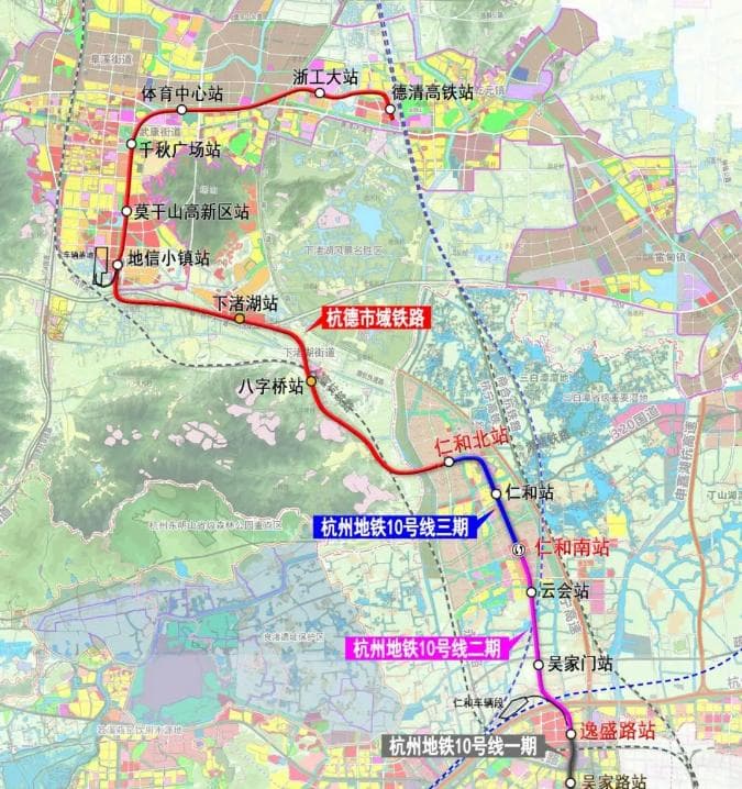 杭州至德清市域铁路I标段轨道工程贯通，2026年将建成通车