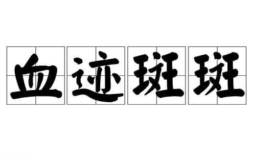 探源成语“血迹斑斑”：历史背景与文化意蕴