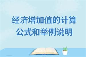 经济增加值的计算公式及举例说明