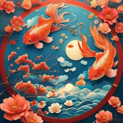 九鱼图的鱼头向哪边好