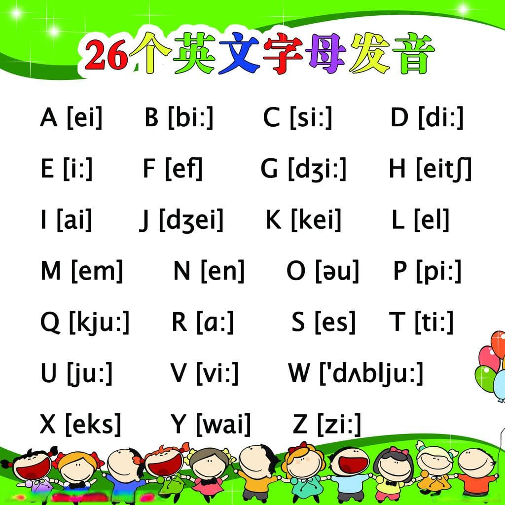 26个英文字母