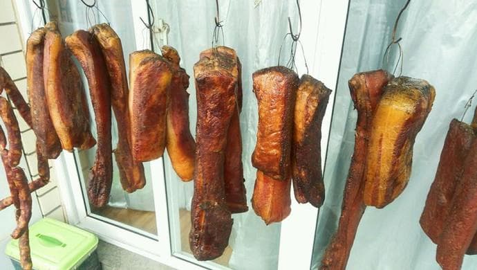 自制香肠和腊肉（川味）备年货啦！