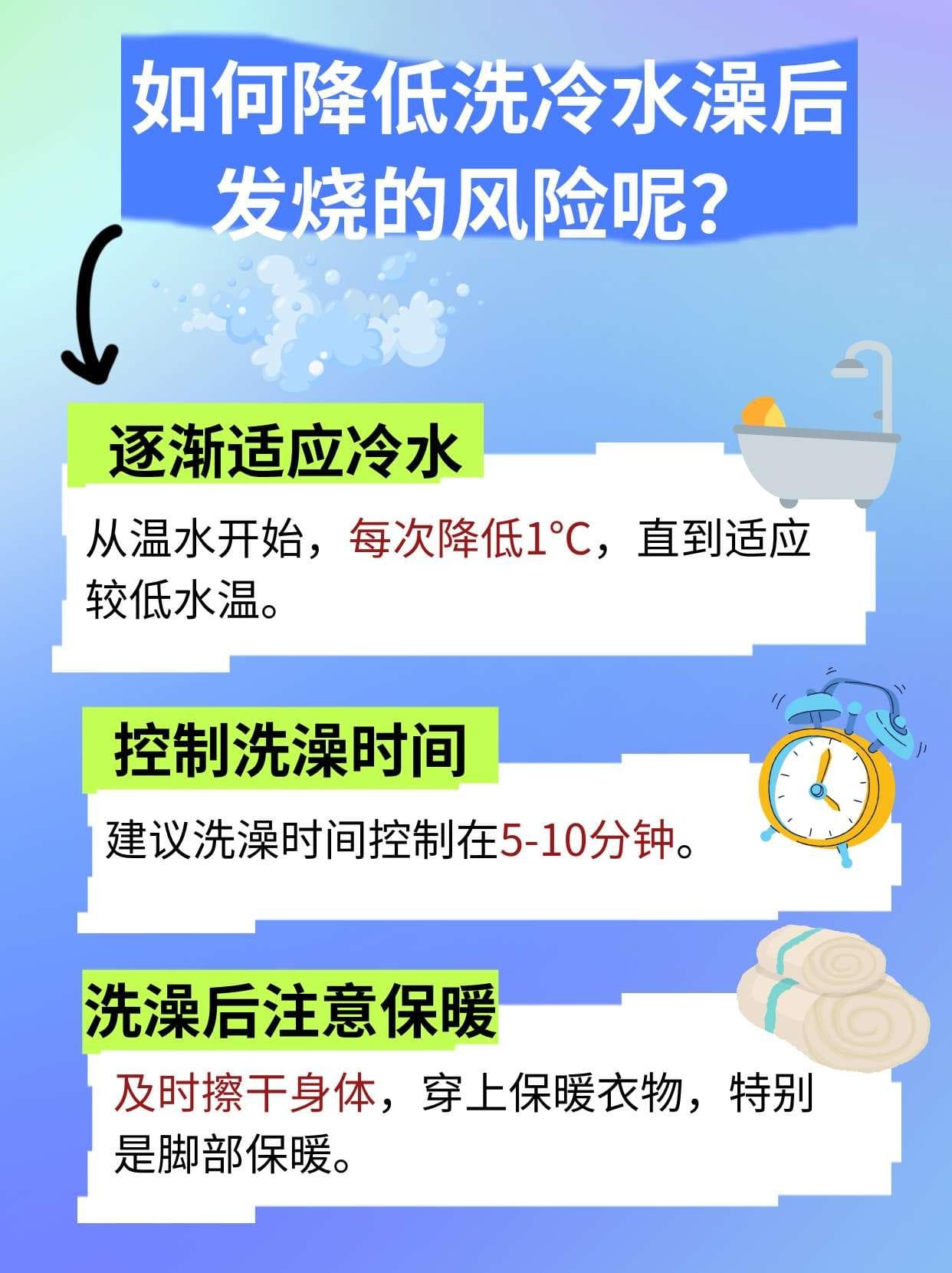 洗冷水澡会不会导致发烧？一文为你答疑解惑