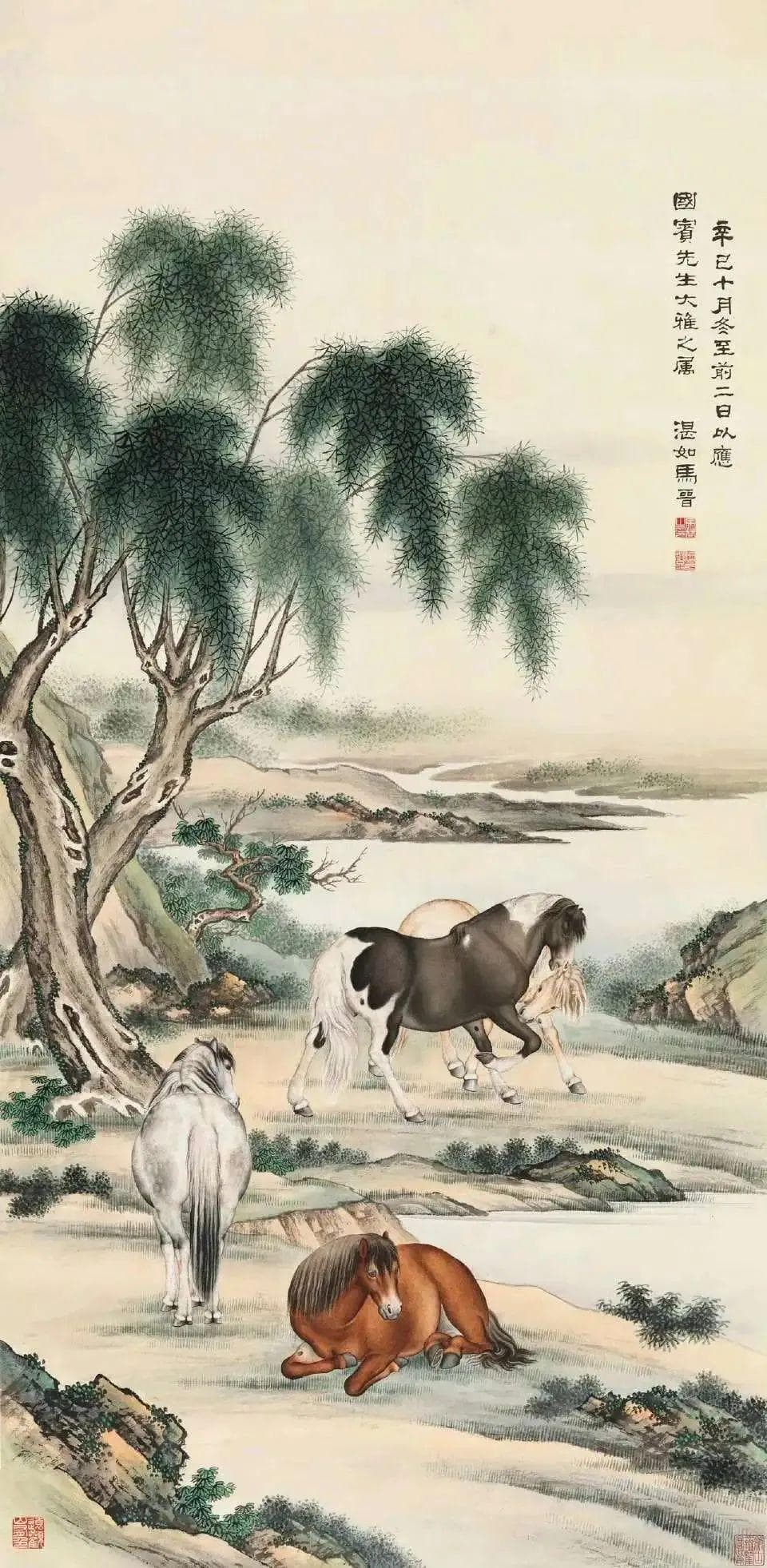 马晋画马：工笔写实，中西合璧