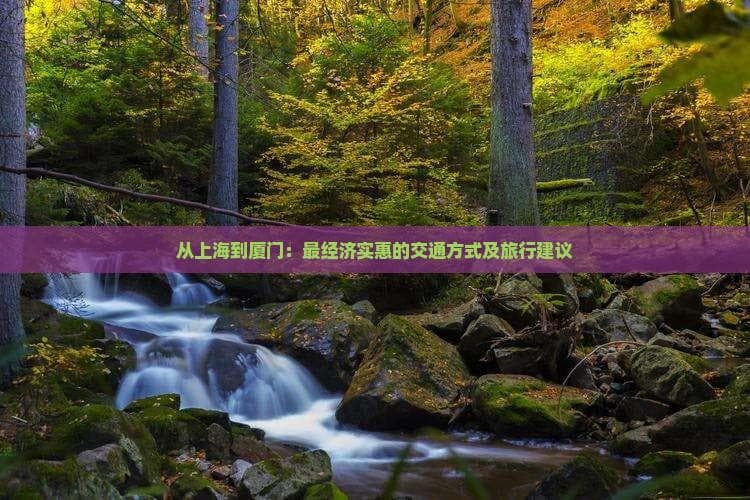 从上海到厦门：最经济实惠的交通方式及旅行建议