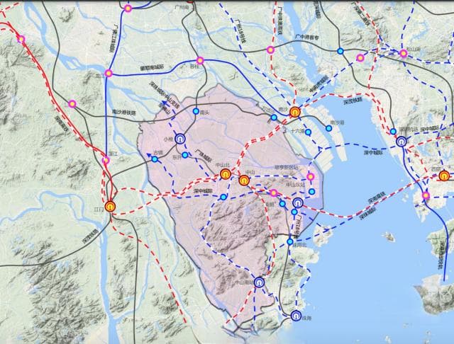 4条铁路、5条城际！中山最新综合交通规划公示