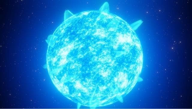 蓝巨星的表面温度是多少？