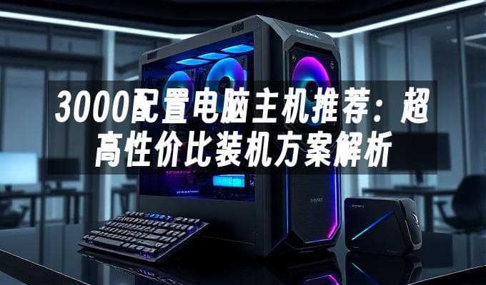 3000元预算电脑主机配置方案：高性价比装机指南