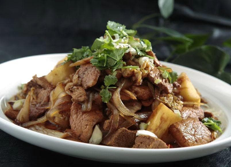 榆林靖边特色美食——杀猪菜