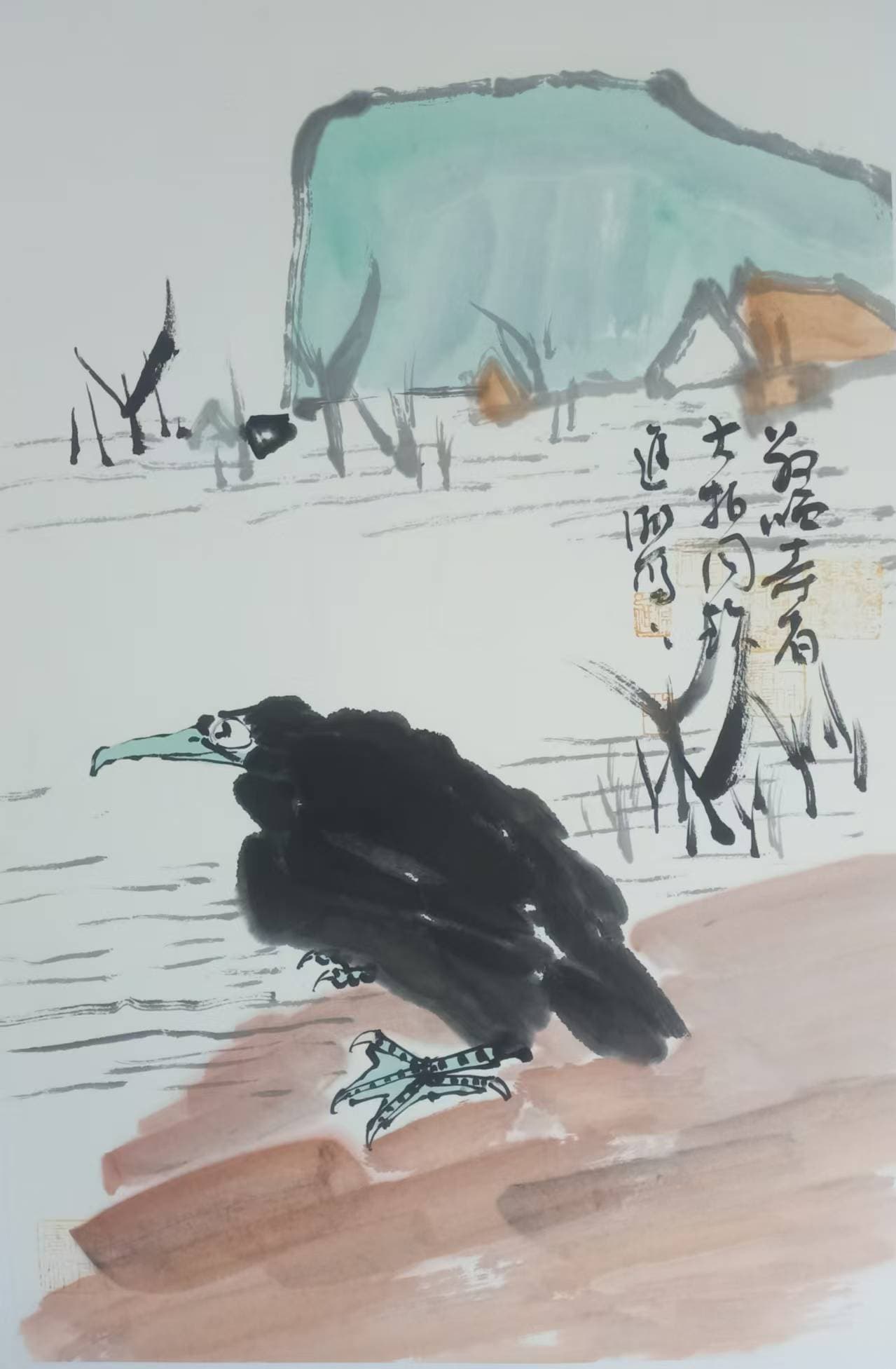 中国当代国画家协会副主席李进潮——纪念潘天寿127周年回顾展大拍作品
